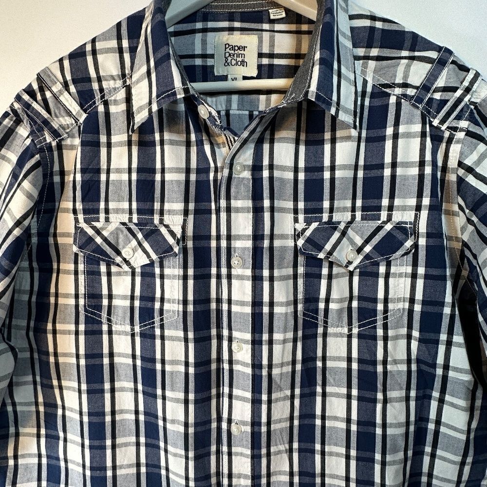 Paper Denim & Cloth Mens Button-Down Shirt - Picture 6 of 14